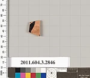 Terracotta fragment of a closed shape by Unknown Artist
