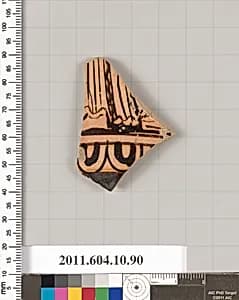 Terracotta fragment of a closed shape by Unknown Artist