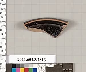 Terracotta fragment of a dish? by Unknown Artist