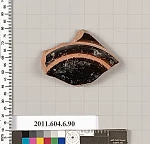 Terracotta fragment of a dish? by Unknown Artist