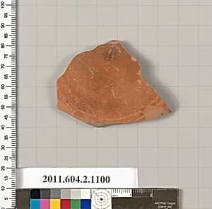Terracotta fragment of a lamp? by Unknown Artist