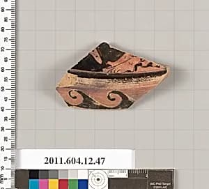 Terracotta fragment of a lekanis (dish) by Unknown Artist