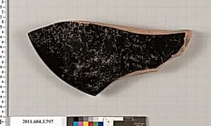 Terracotta fragment of a lid by Unknown Artist