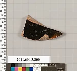 Terracotta fragment of a lid by Unknown Artist
