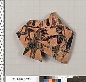 Terracotta fragment of a neck-amphora (jar) by Unknown Artist