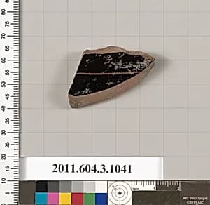 Terracotta fragment of a plate? by Unknown Artist