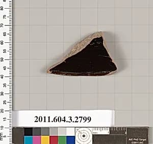 Terracotta fragment of a plate? by Unknown Artist