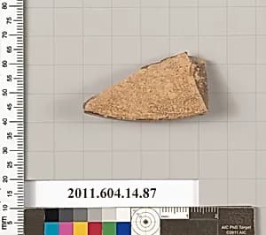 Terracotta fragment of a plate? by Unknown Artist