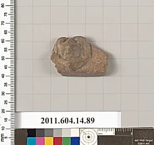 Terracotta fragment of a vase? by Unknown Artist
