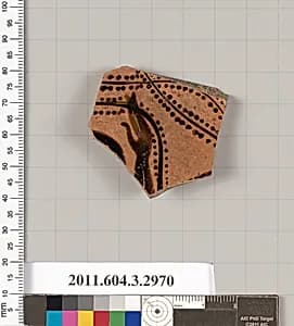 Terracotta fragment of plate by Unknown Artist