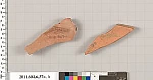Terracotta fragments of closed shapes by Unknown Artist
