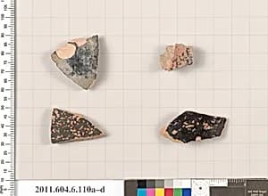 Terracotta fragments of closed shapes by Unknown Artist