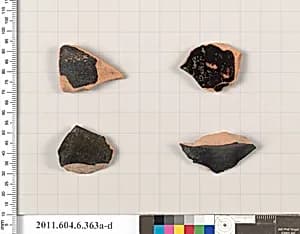 Terracotta fragments of closed shapes by Unknown Artist