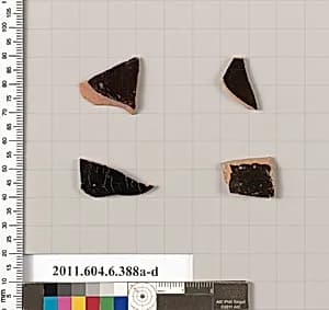 Terracotta fragments of closed shapes by Unknown Artist