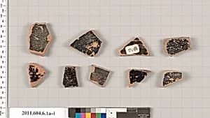 Terracotta fragments of open shapes by Unknown Artist
