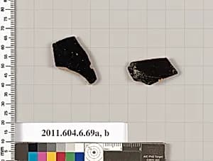 Terracotta fragments of open shapes by Unknown Artist