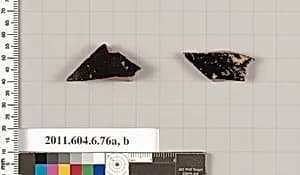 Terracotta fragments of open shapes by Unknown Artist