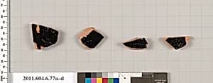 Terracotta fragments of open shapes by Unknown Artist