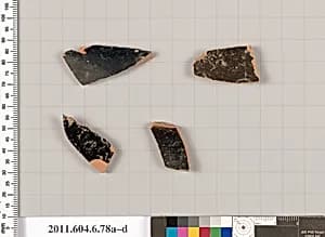 Terracotta fragments of open shapes by Unknown Artist