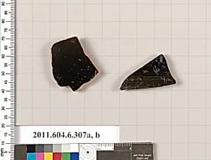 Terracotta fragments of open shapes by Unknown Artist