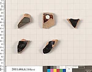 Terracotta fragments of open shapes by Unknown Artist