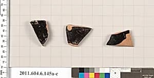 Terracotta fragments of open shapes by Unknown Artist