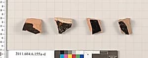Terracotta fragments of open shapes by Unknown Artist