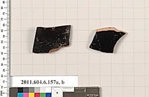 Terracotta fragments of open shapes by Unknown Artist