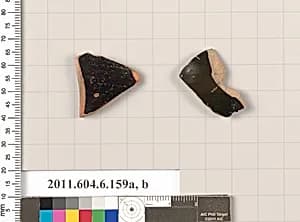 Terracotta fragments of open shapes by Unknown Artist