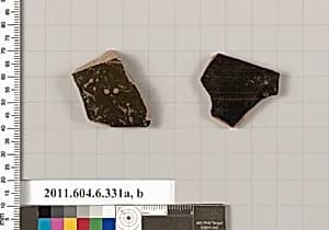 Terracotta fragments of open shapes  by Unknown Artist