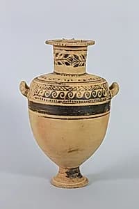 Terracotta Hadra hydria (water jar) by Unknown Artist