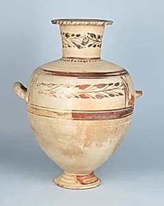 Terracotta Hadra hydria (water jar) by Unknown Artist
