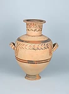 Terracotta Hadra hydria (water jar) by Unknown Artist