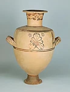 Terracotta Hadra hydria (water jar) by Unknown Artist