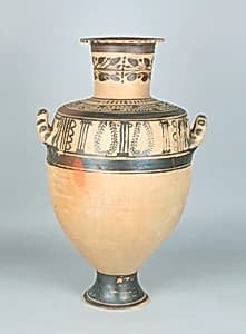 Terracotta Hadra hydria (water jar) by Unknown Artist