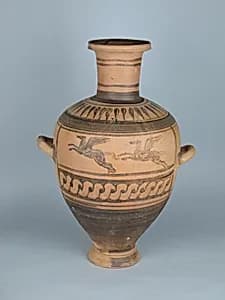 Terracotta Hadra hydria (water jar) by Unknown Artist