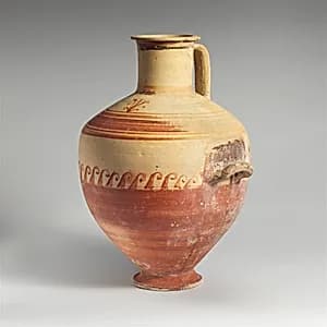 Terracotta Hadra hydria (water jar) by Unknown Artist
