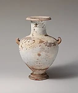 Terracotta Hadra hydria (water jar) by Unknown Artist