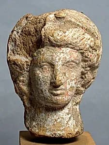 Terracotta head by Unknown Artist