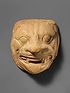 Terracotta head of a lion by Unknown Artist