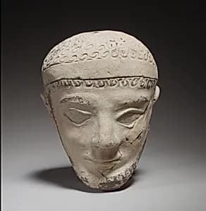 Terracotta head of a man by Unknown Artist