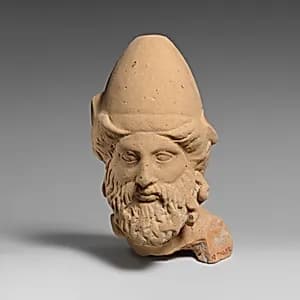 Terracotta head of a man by Unknown Artist