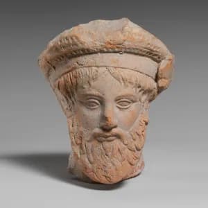 Terracotta head of a man by Unknown Artist