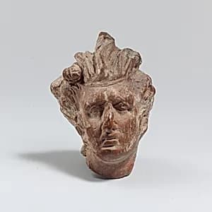 Terracotta head of a satyr by Unknown Artist