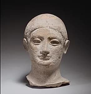 Terracotta head of a youth by Unknown Artist