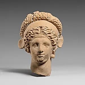 Terracotta head of a youth by Unknown Artist