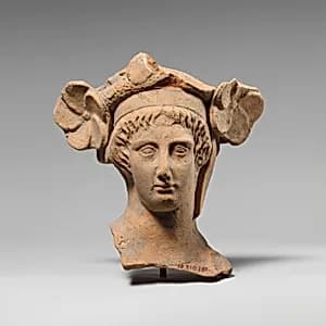 Terracotta head of a youth by Unknown Artist