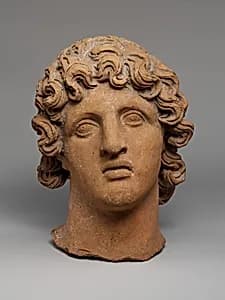 Terracotta head of a youth by Unknown Artist