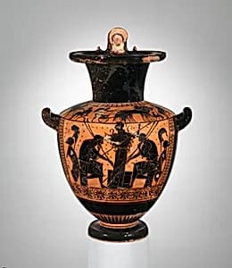 Terracotta hydria (water jar) by Leagros Group
