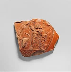 Terracotta jug fragment by Unknown Artist